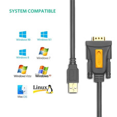 UGREEN USB 2.0 TO SERIAL DB9 CABLE 1.5M CR104